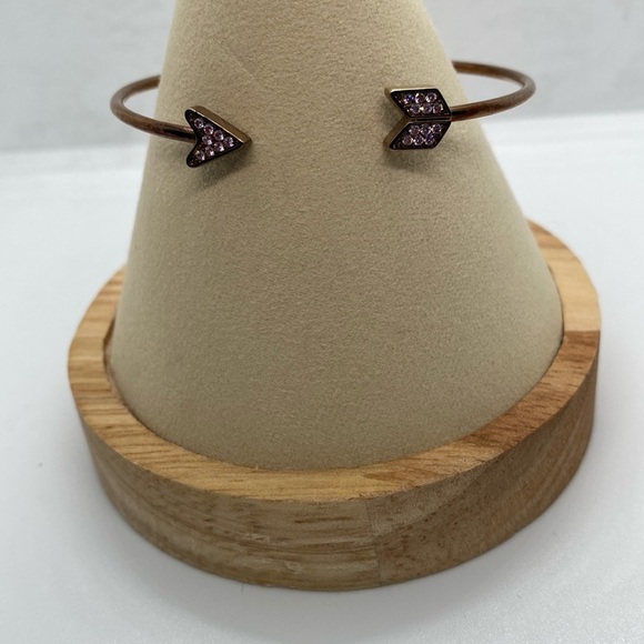 Alex and Ani Pave Arrow Flex Cuff/Shiny Chocolate/NWT - Picture 1 of 7
